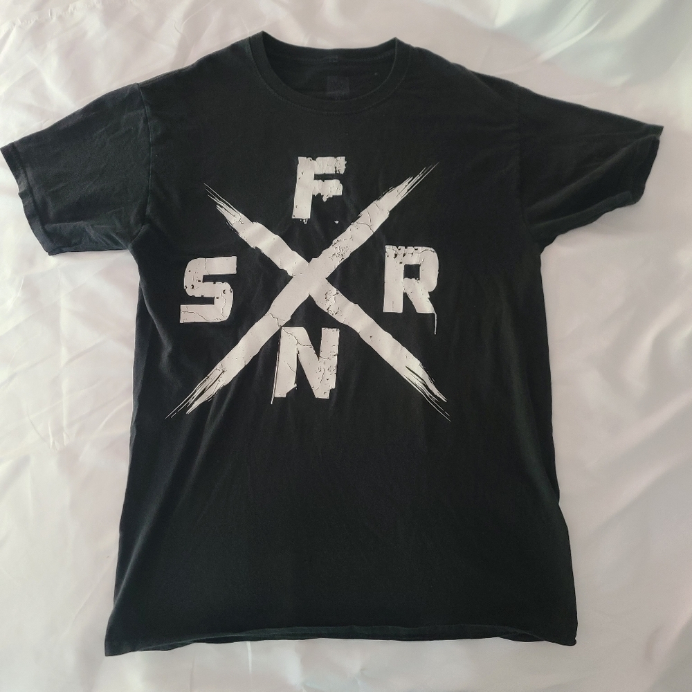 WWE Black and White Graphic Tee